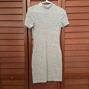 Grey dress - high neck- thin material - runs like size S